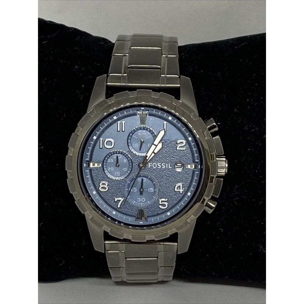 Fossil Dean FS4721 Men's Stainless Steel Analog Bl